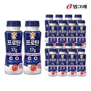 빙그레 요플레 프로틴 드링크 딸기바나나 210ml x18개, 딸기바나나 18개, 18개