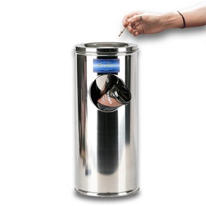 국내산 스텐 재털이 겸용 휴지통 23L-50L, 대(40L), 1개
