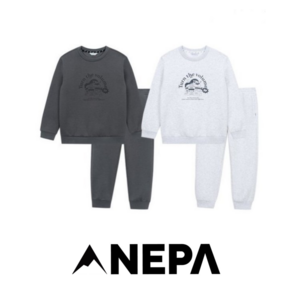 [백화점 매장판] 네파 키즈 NEPA 볼륨 기모 상하세트 트레이닝세트 츄리닝세트 남아 여아 아동공용 공용 남아옷 여아옷 상하복세트