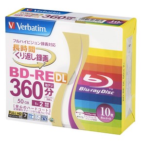 Japan) BD-RE DL 50GB VBE260NP10V1 바베이텀 재팬(Vebatim 반복 녹화용 블루레이