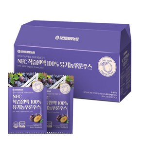 [참앤들황토농원] NFC착즙원액 100% 유기농푸룬주스, 80ml, 1개, 30개, 80ml