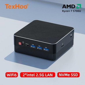 미니PC 고사양 일체형 디스플레이 포켓 듀얼 와이파이 컴퓨터, 없음, 16GB, 1) R5 5500U 8GB 256GB