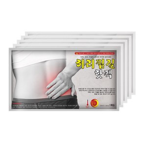 알뜰공식 파스형 허리 배 어깨 찜질 대형 붙이는핫팩 58g, 20개