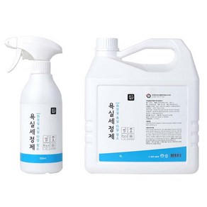 욕실청소를향기롭게 공간케어 강력 욕실청소세제 500ml+4L, 500ml