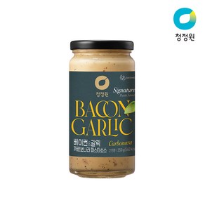 청정원 베이컨&갈릭 까르보나라 파스타소스, 350g, 1개