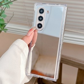 갤럭시Z폴드6 제트지 컬러 범퍼 젤리 거울 미러 핸드폰 케이스