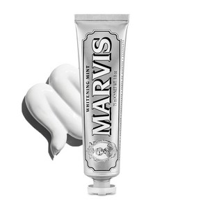 MARVIS(마비스) 화이트 민트 치약 상쾌한 민트맛 구강 케어 이탈리아제 75ml, 130g, 1개