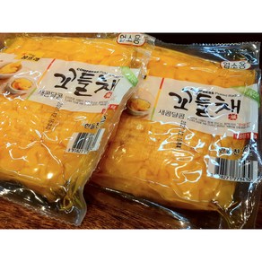 봄뜨래 새콤달콤 꼬들채1kg 한들찬 슬라이스 단무지, 1개, 1kg