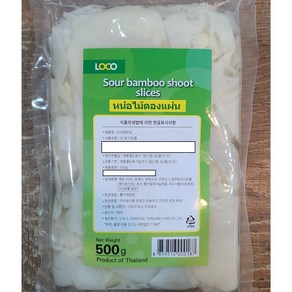 태국 죽순슬라이스절임 죽순편 슬라이스 Bamboo shoot slices 500g worldfood