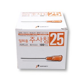 정림메디칼 일회용 주사침 25G / ⅝인치 1인치 1½인치, 1개