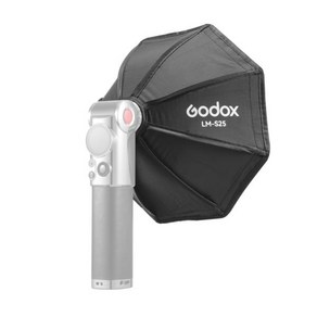 Godox LM-S25 미니 팔각형 소프트박스 디퓨저 럭스 마스터 레트로 카메라 플래시용 다기능, 한개옵션0