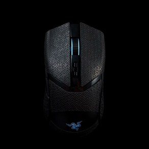 BTL 마우스 그립 테이프 스케이트 도마뱀 스킨 스티커 RAZER COBRA PRO 미끄럼방지 땀 빠는 프리 컷 스탠드 풀 커버리지, [22] Black, 한개옵션1