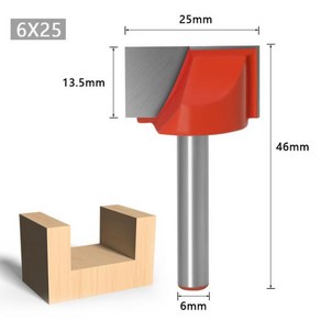 목재용 카바이드 커터 도구 6mm 생크 CNC 페이스 밀 라우터 비트 바닥 청소 목공 엔드 1PC, 1개, 11 NO 11