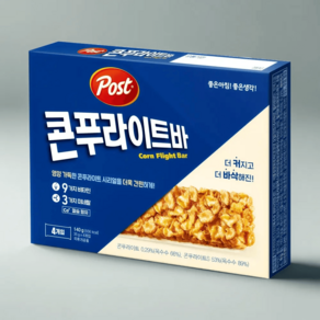 동서식품 포스트 콘푸라이트바 140g (35g x 4개입) /시리얼바 씨리얼바 간식, 1개