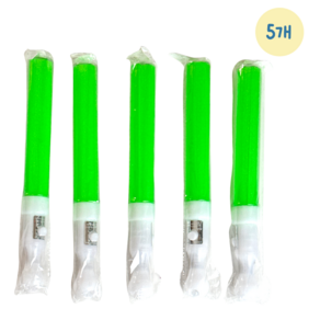 [플라잉앤] LED 막대 응원봉 5개 스틱봉 콘서트 발표회, 연두
