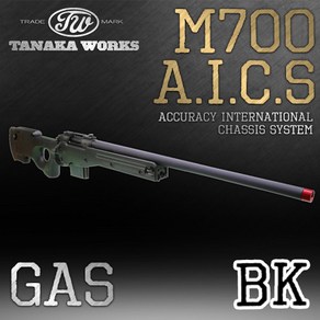 Tanaka Woks (하비라이프) M700 A.I.C.S  BK 서바이벌 스나이퍼건, 1개