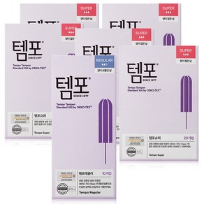 템포 체내형 생리대, 혼합세트, 1세트, 110개입