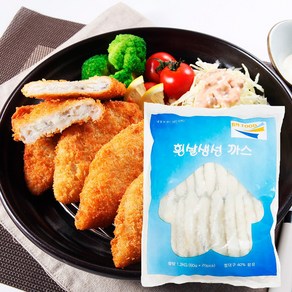 흰살 생선까스 1.2kg(60gX20개) 청대구까스, 1.2kg, 1개