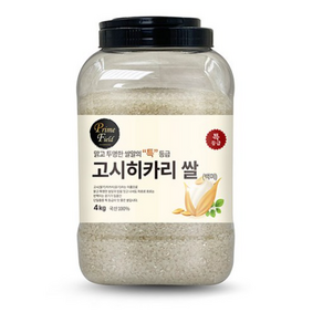 Pime Field 2024년산 햅쌀 고시히카리 백미, 특등급, 4kg, 1개