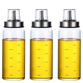 2+1 오일병 소스병 기름병 간장병 300ml, 01 투명캡 300ml 3개, 1세트