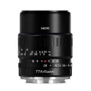 티티아티산 40mm F2.8 APS-C 매크로 렌즈 블랙 TTAtisan, 후지 X