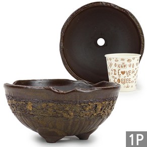 세인화분 국산 맹분재 17cm 중형 옹기 화분, 1개, 17cm맹분재