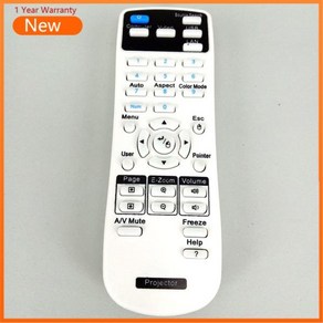 원격 제어 리모컨 리모콘 프로젝터 154720001 Epson EB-C30XE EB-30XE EB-C28SH Eb-x11 EB-S18 EB-S4 EB-X24 EB-S31 EB-W, 한개옵션0