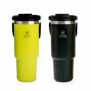 스위스밀리터리 보온보냉 듀오 텀블러 OKK-TKD900, 블랙, 900ml, 1개