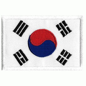 와펜 C540 - 태극기 (특대) 국기 korea 마크 패치 와펜