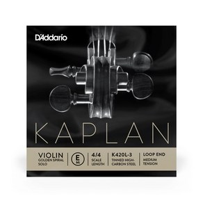 [심로악기] 카플란 바이올린현 바이올린줄 낱선 GSS LOOP MED K420L-3 4/4 E선, K420L-3 4/4 E선_1개