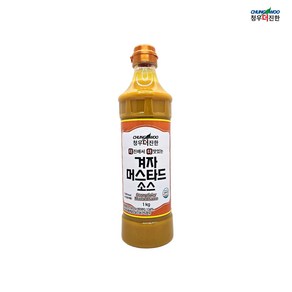 청우 더진한 겨자 머스타드소스, 1kg, 12개
