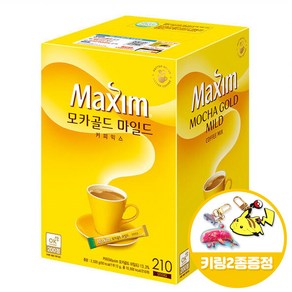 맥심 모카골드 마일드 210Tx1개+키링2종, 12g, 210개입, 1개