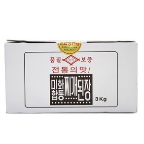 미화 합동 찌개된장 3kg, 1개