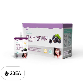 베베푸드 마시는 엘더베리 80ml, 40개