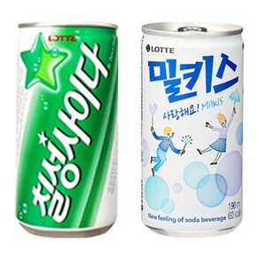 [안녕골목마켓] 밀키스 190ml 12개 칠성 사이다 190ml 12개 총24개 안전포장