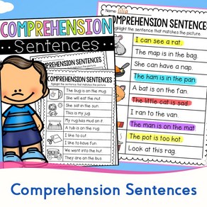 Compehension Sentences 아이들 학습이해력 있는 문장 영어책 Pe K 1st Gade, 21P