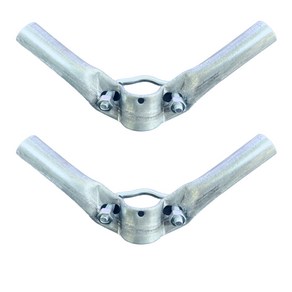 이중쌍봉 까치발 포도비가림 포도시설자재 비닐하우스 부속 자재, 32mm(기둥) x 25mm, 1개