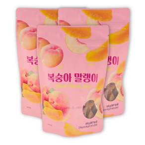 [너츠온] 복숭아 말랭이, 3개, 180g