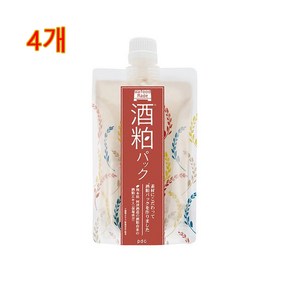 워크푸드 메이드 SK팩 술 지게미팩 마스크팩 세안제 170g, 4개
