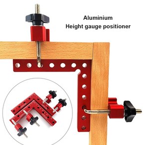 90 도 직각 눈금자 DIY 고정 액세서리 목재 코너 위치 도구 보조 클램프 목공, 1개