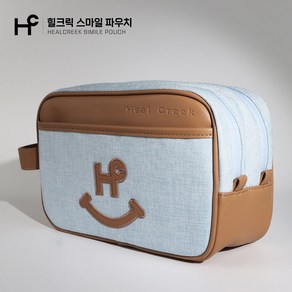 힐크릭 스마일 투지퍼 2단 골프 파우치 HCPO-O07