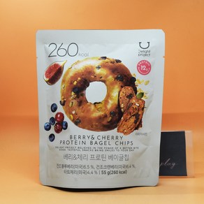 3++3 딜라이트 프로젝트 프로틴 베이글칩 베리&체리 55g + 55g + 55g + 55g + 55g + 55g, 8개