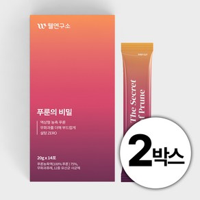 웰연구소 푸룬의 비밀 푸룬스틱, 280g, 2세트