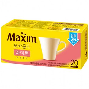 맥심 모카골드 라이트 커피믹스 20T, 1, 1, 1개