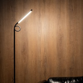 미노크 거실 LED 장스탠드 조명 3색 높이 밝기조절, 블랙