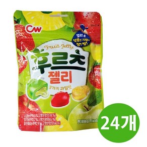 청우 후르츠젤리, 24개, 80g