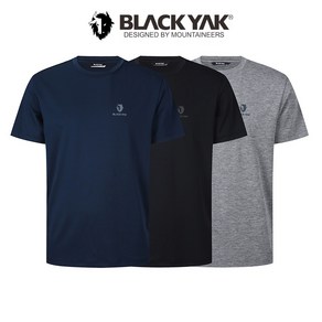 블랙야크 [ BLACK YAK ] 흡한속건 기능이 뛰어난 반팔 라운드 3PACK 티셔츠 라운드 트리플 반팔티 MM RTXU