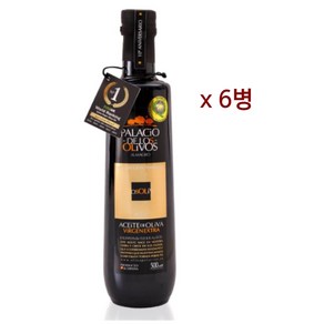 [스페인] 팔라시오 피쿠알 엑스트라버진 올리브오일 500ml x 6병 박스세트, 6개