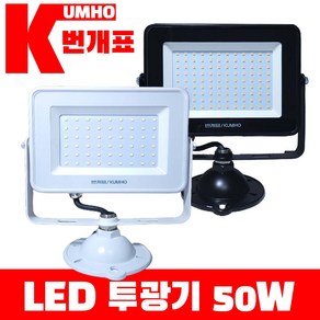 금호전기 번개표 LED 노출 투광기 30W 50W, 화이트, 주광색(하얀빛), 1개