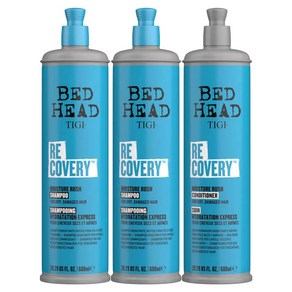 600ml 3병 티지 베드헤드 리커버리 샴푸 컨디셔너 세트 Tigi Bed Head Recovey, 3개